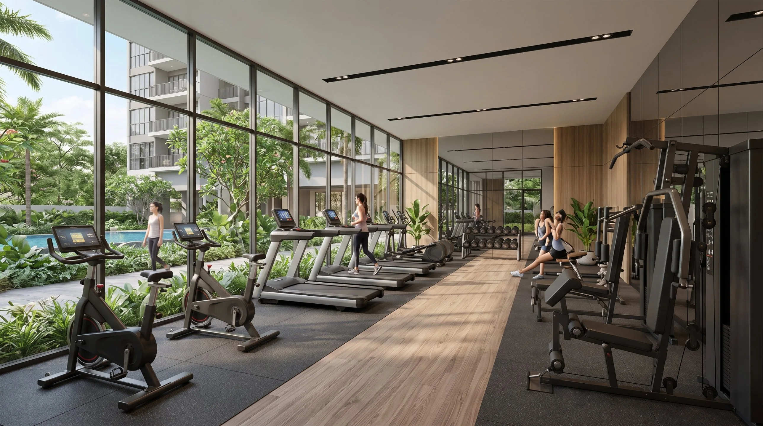 North Parc Central gym, artist's impression, for illustration only