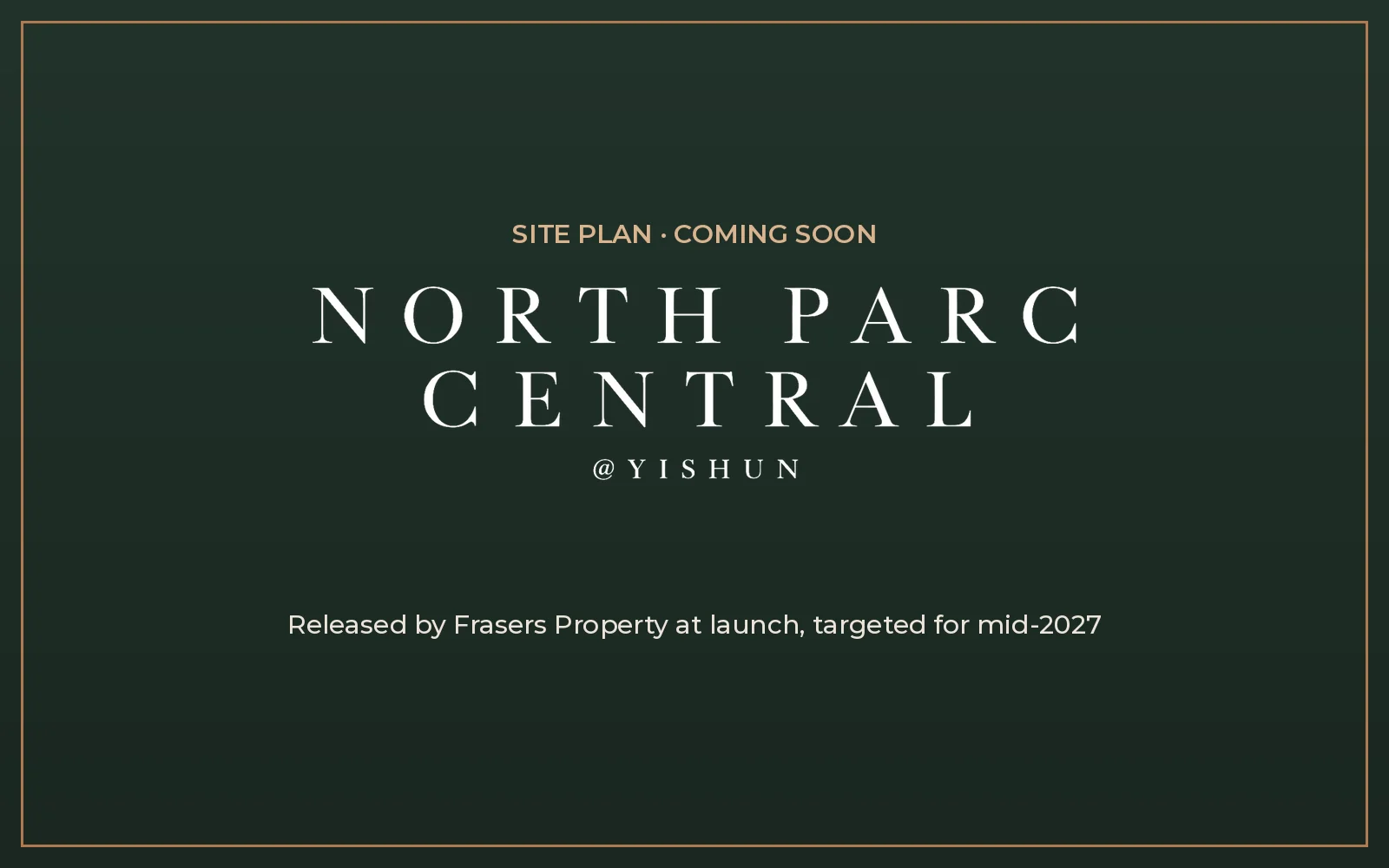 North Parc Central site plan, coming soon